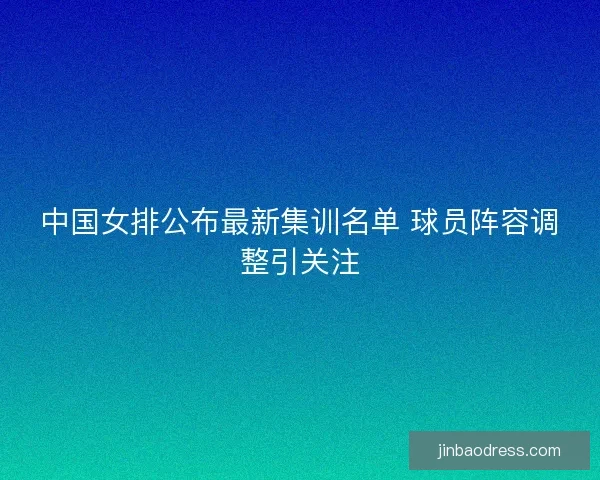 中国女排公布最新集训名单 球员阵容调整引关注