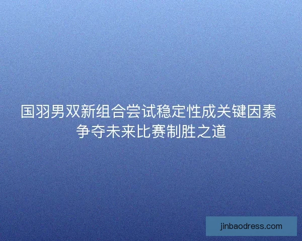 国羽男双新组合尝试稳定性成关键因素 争夺未来比赛制胜之道